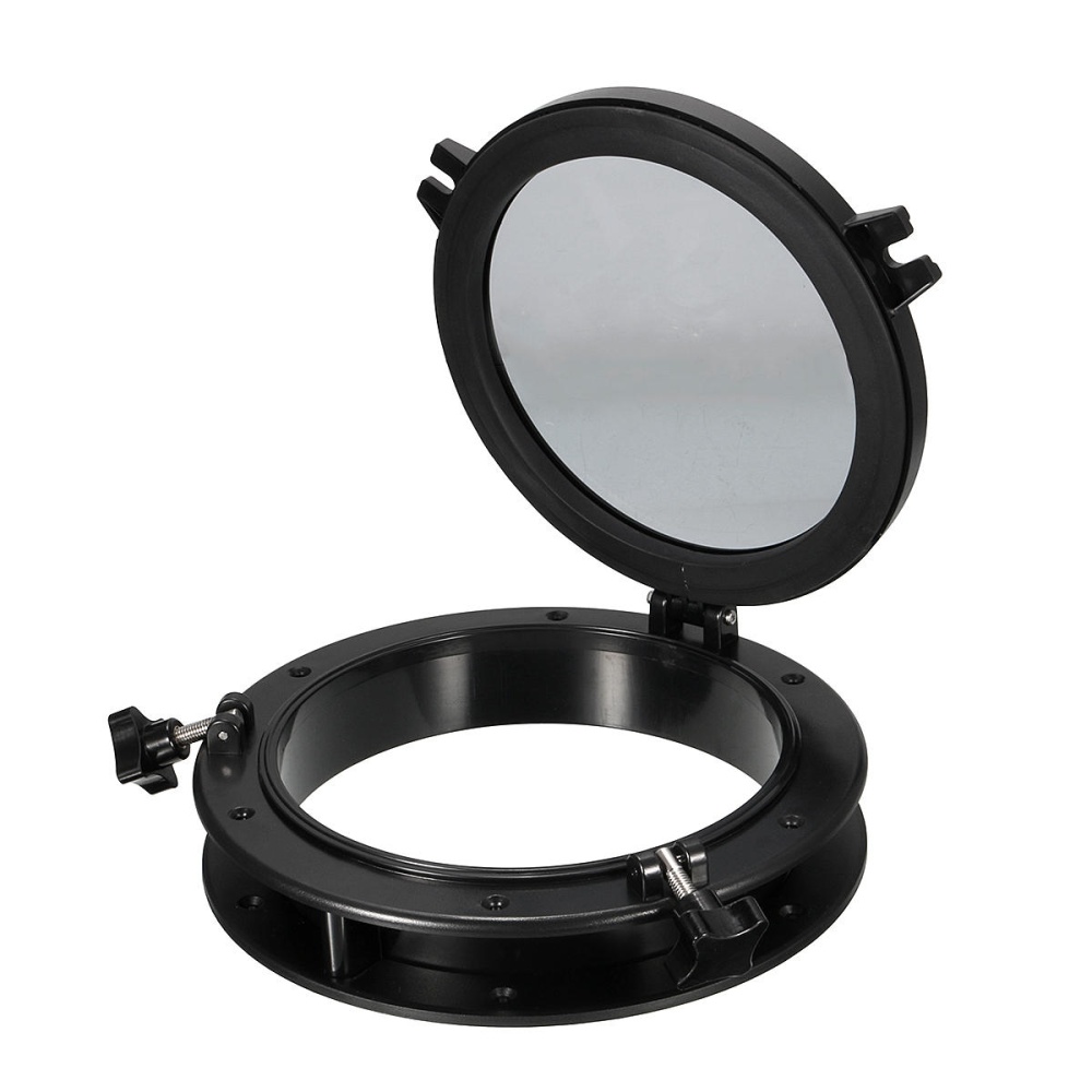 8 inch 210mm Round Boat Window Porthole Yacht Opening Marine Portlight Black - Image 2