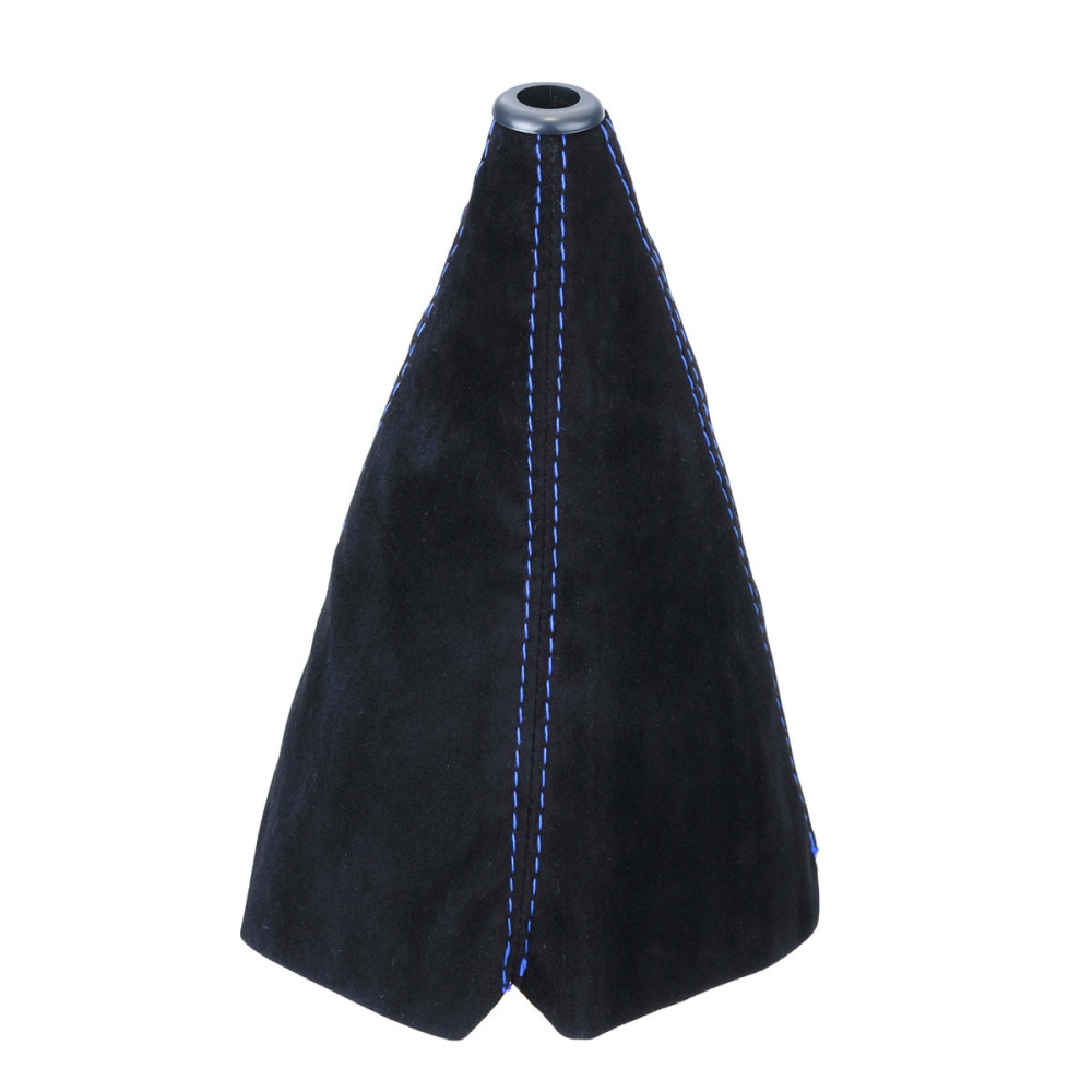 Auto Car Universal Suede Leather Shift Boot Cover Gaiter Gear Manual Shifter - Blue - Image 2