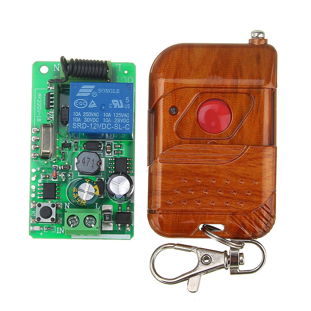 433mhz AC220V 1 Channel Wireless Remote Control Switch For Smart Home Power Supply - Image 2