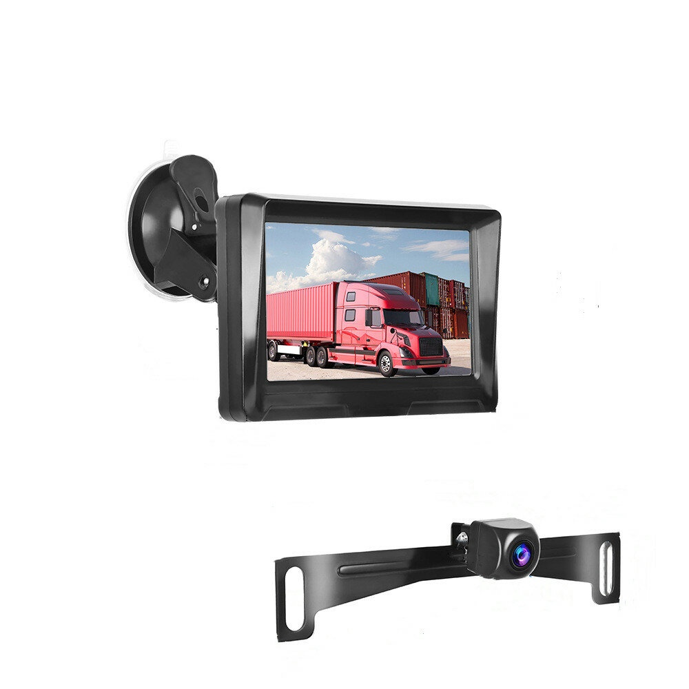 5 Inch AHD Wired Monitor 1080P Camera LCD Display Reversing Image IP69 Waterproof for Car Truck Bus - Image 2