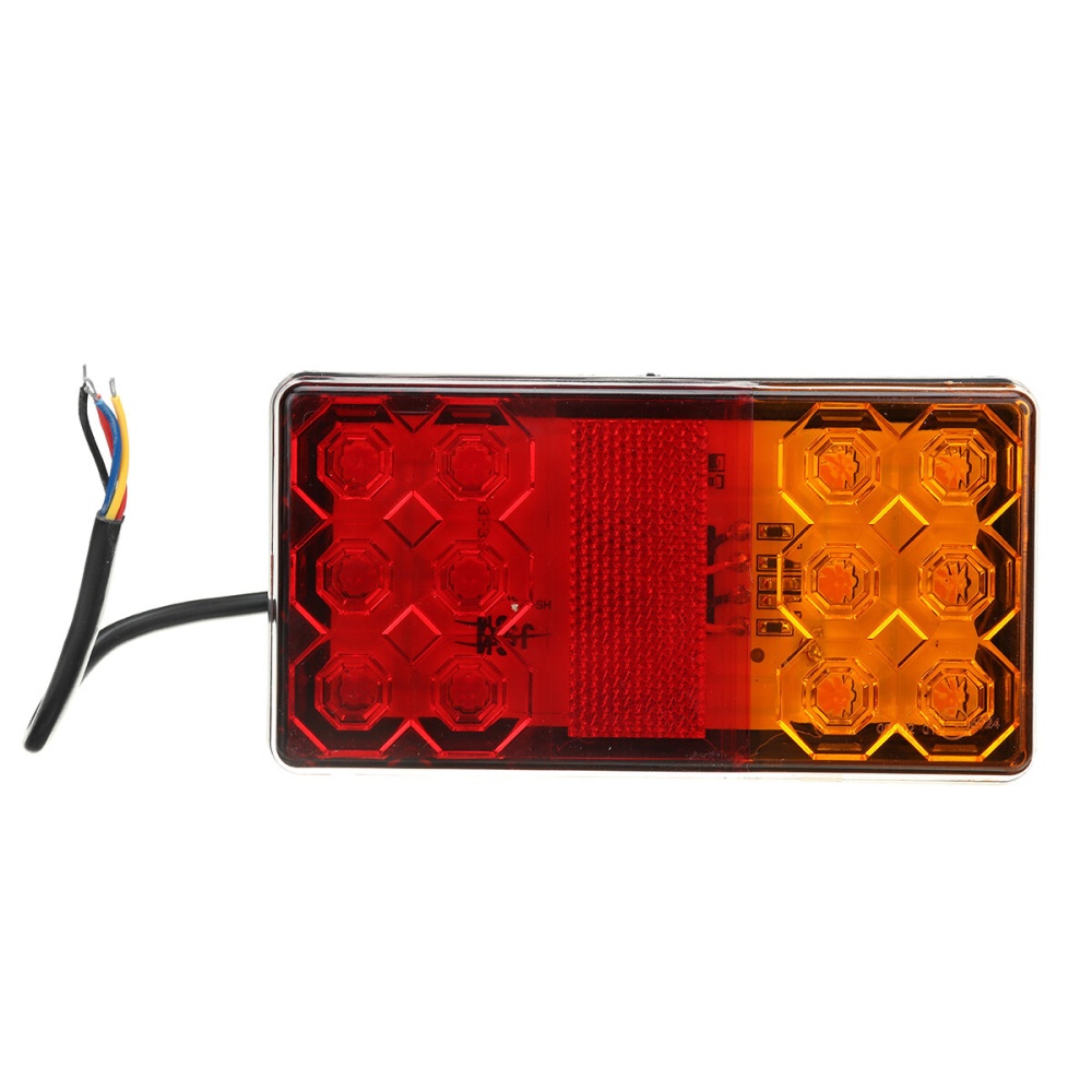 2pcs 12V-80V 24V 12 LED Rear Tail Stop Brake Light Indicator Turn Signal For Trailer RV Boat - Image 2