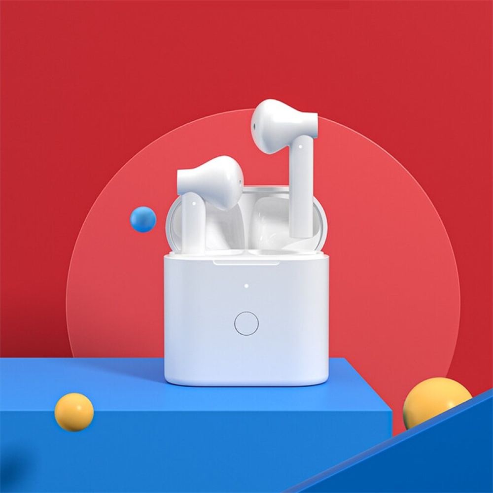 QCY T7 TWS bluetooth Earphones ENC Noise Reduction Wireless Earbuds HiFi Stereo Touch Control Type-C bluetooth Headphones from Eco-System - White