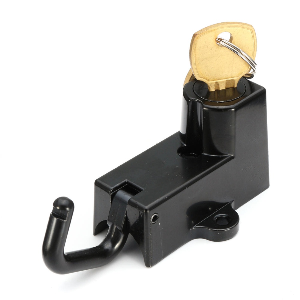 Motorcycle Helmet Lock Anti Theft Security Universal 7/8inch 22mm Tube - Black