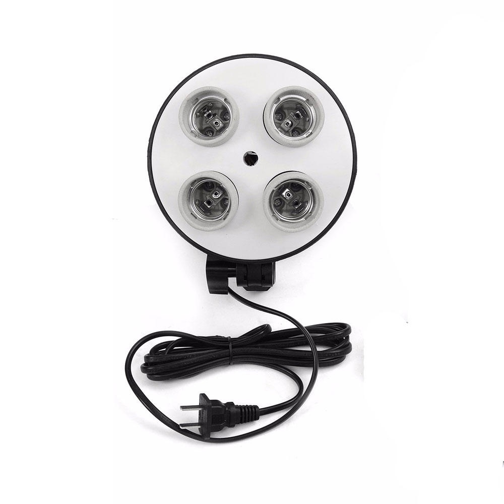 4 Socket E27 Video Shooting Light Lamp Bulb Head Holder - EU - Image 2