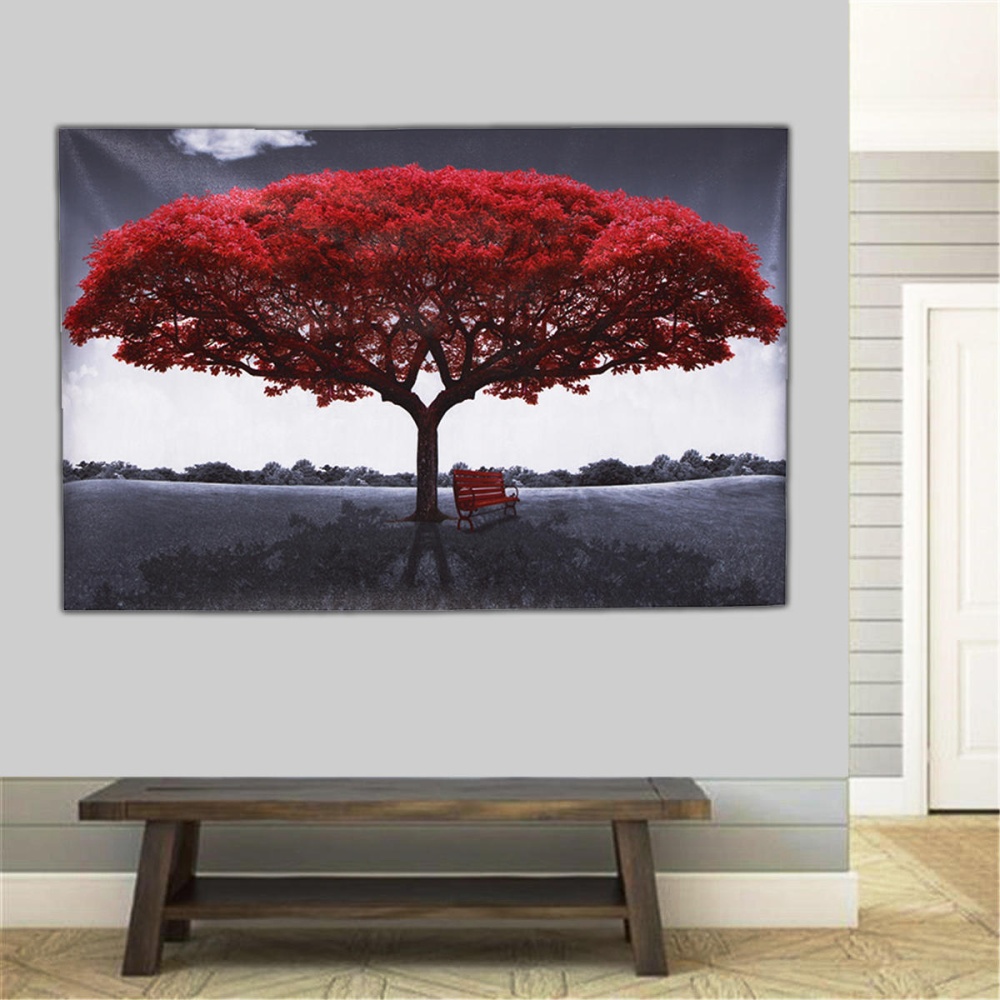 Large Red Tree Canvas Modern Home Wall Decor Art Paintings Picture Print No Frame Home Decorations - S - Image 2