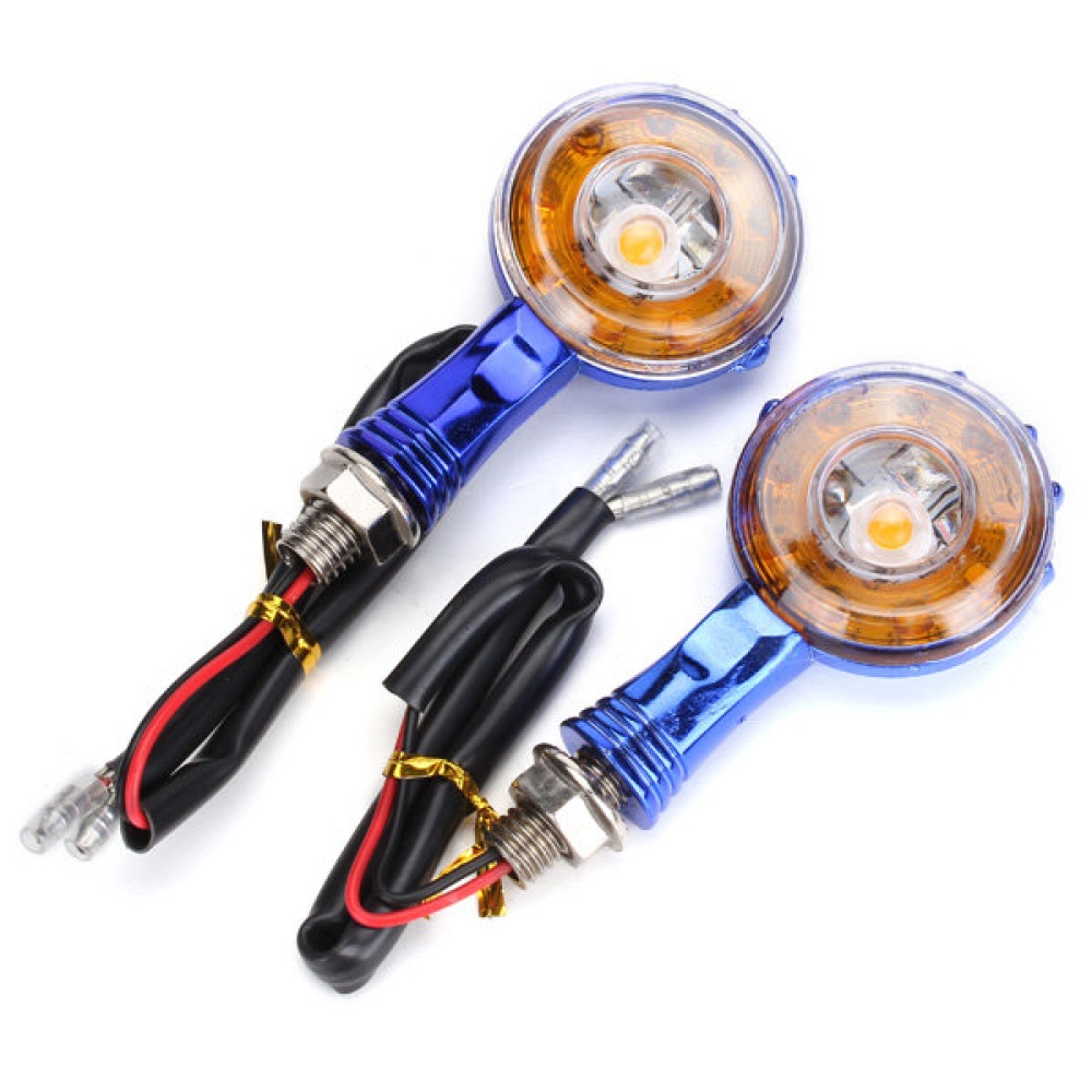 12V Motorcycle 10LED Turn Signal Light Indicators Skull Claw For Honda Suzuki - Black - Image 2