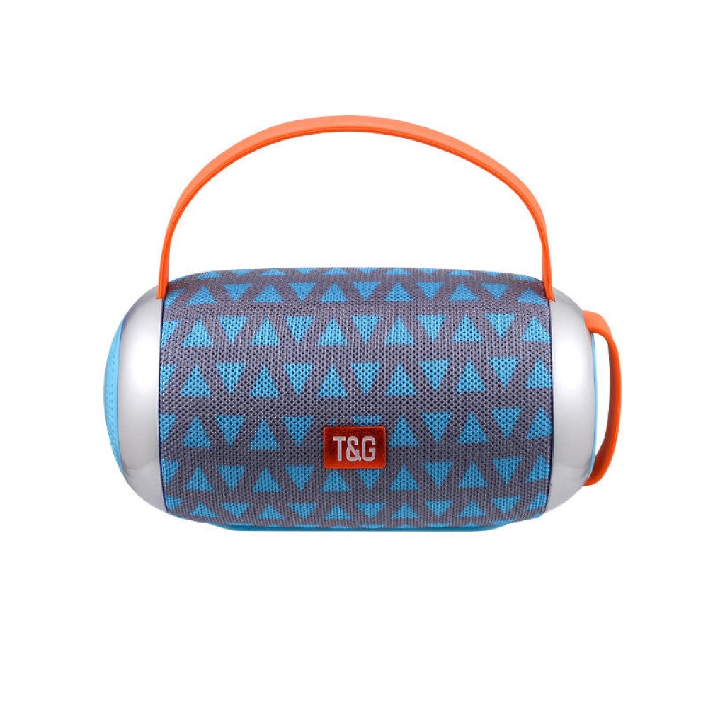 Portable Wireless bluetooth Speaker Dual Units Stereo Bass Handsfree Aux in Outdoors Speaker - Blue & Grey