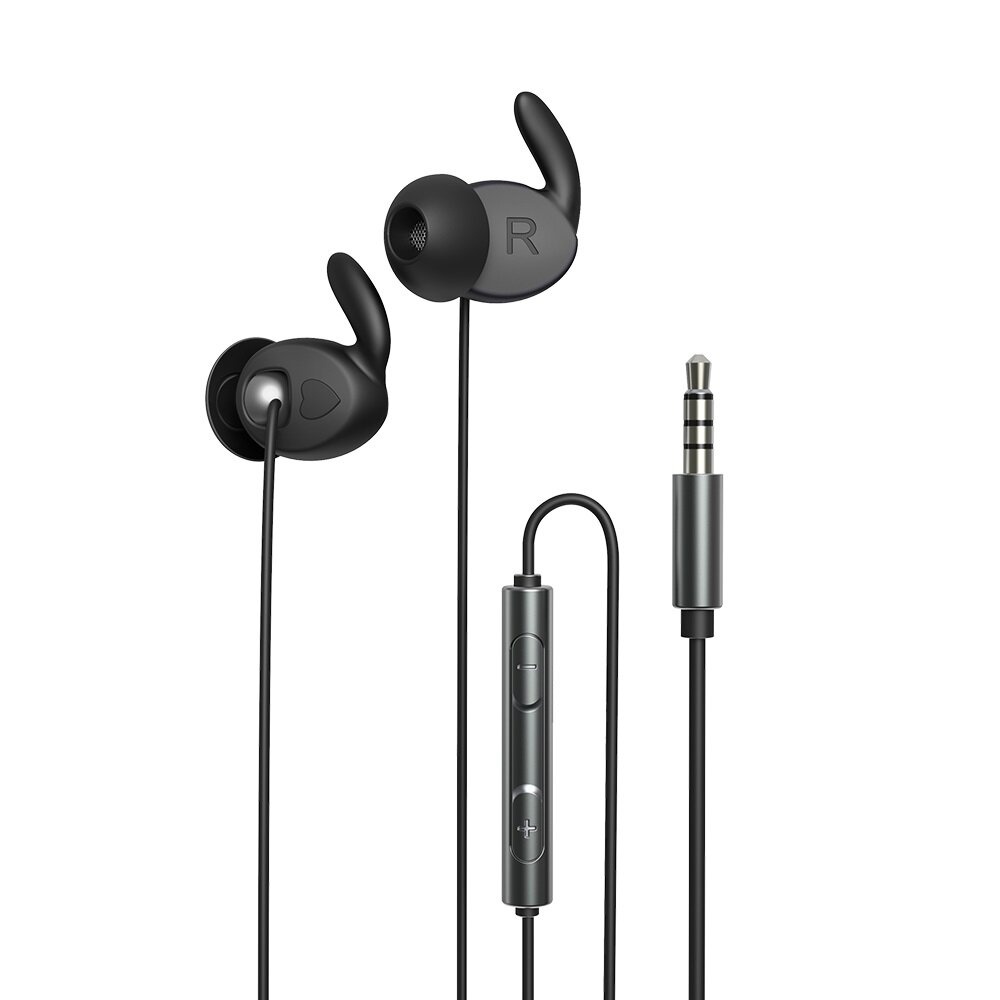 Remax RM-625 Metal Stereo In-ear Earphone 3.5mm Wired Earbuds Music Headphone with Mic - Black - Image 2