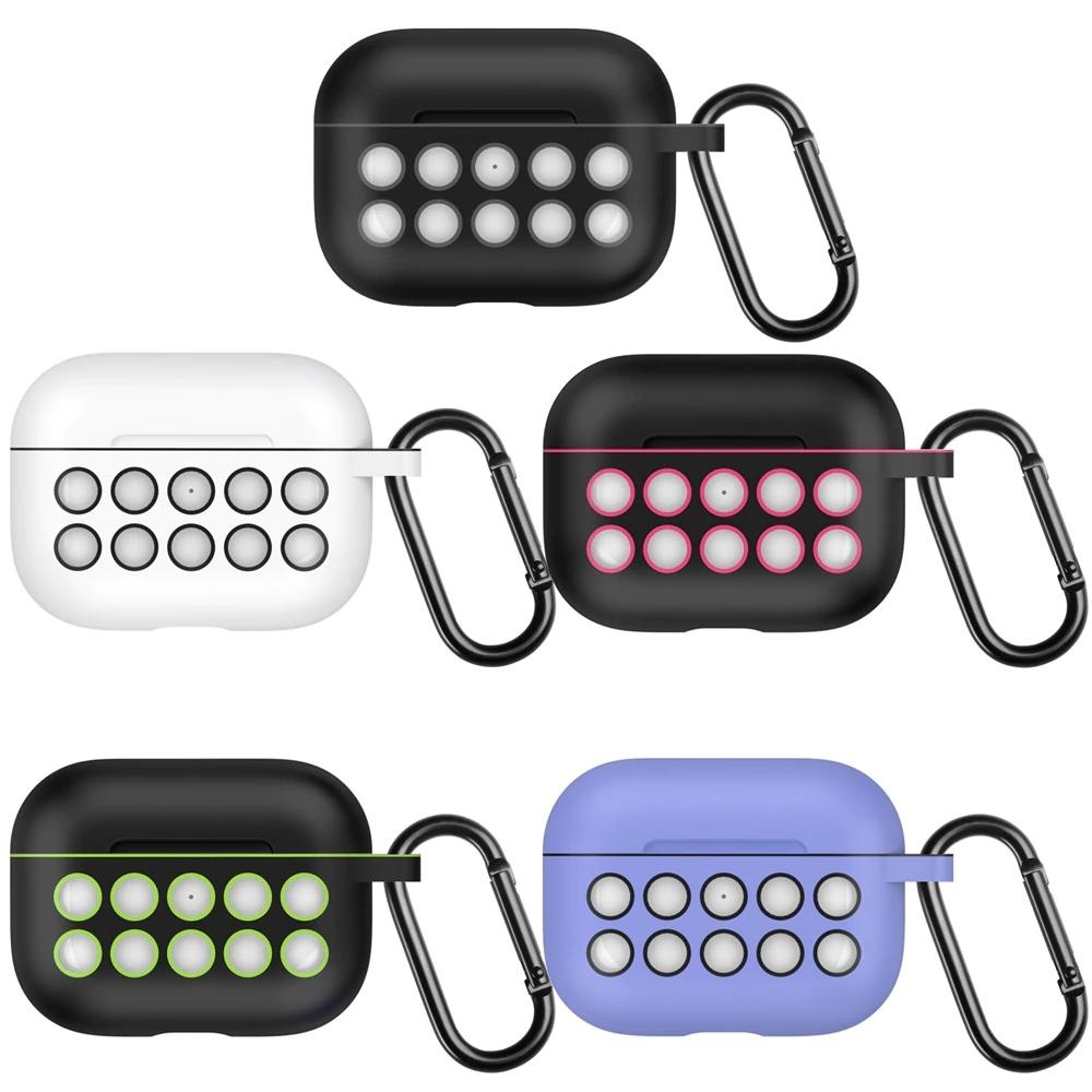 Bakeey Luxury Silicone Shockproof Dirtproof Earphone Storage Case with Keychain for Apple Airpods Pro 2019 - 02 - Image 2