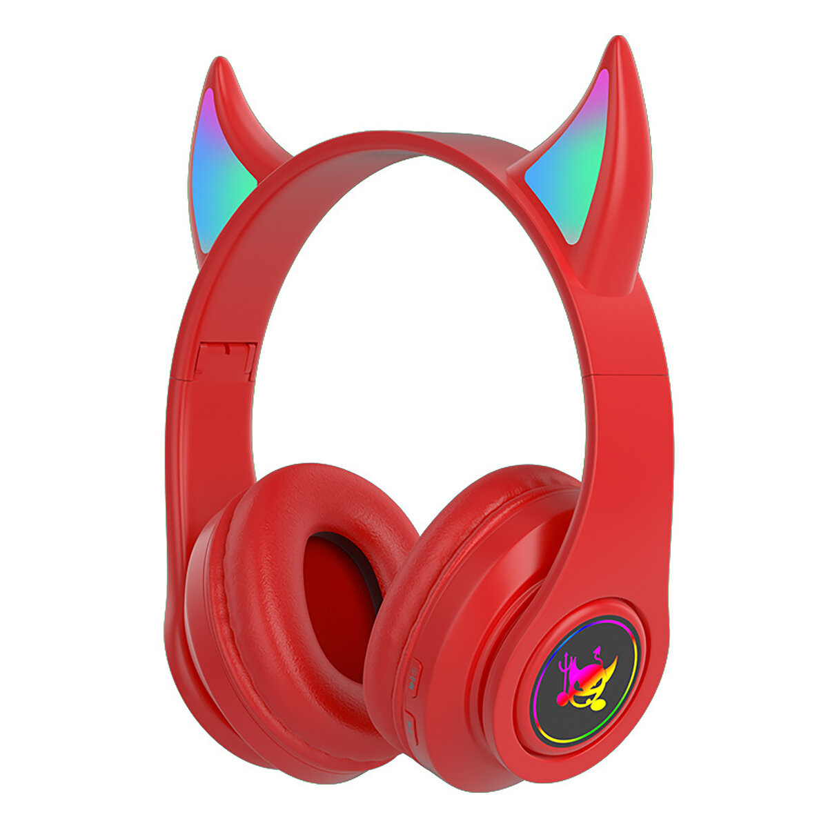 Bakeey Cat Ear Wireless Gaming Headset bluetooth 5.0 Headphones LED Light Support TF Card Play - Red - Image 2