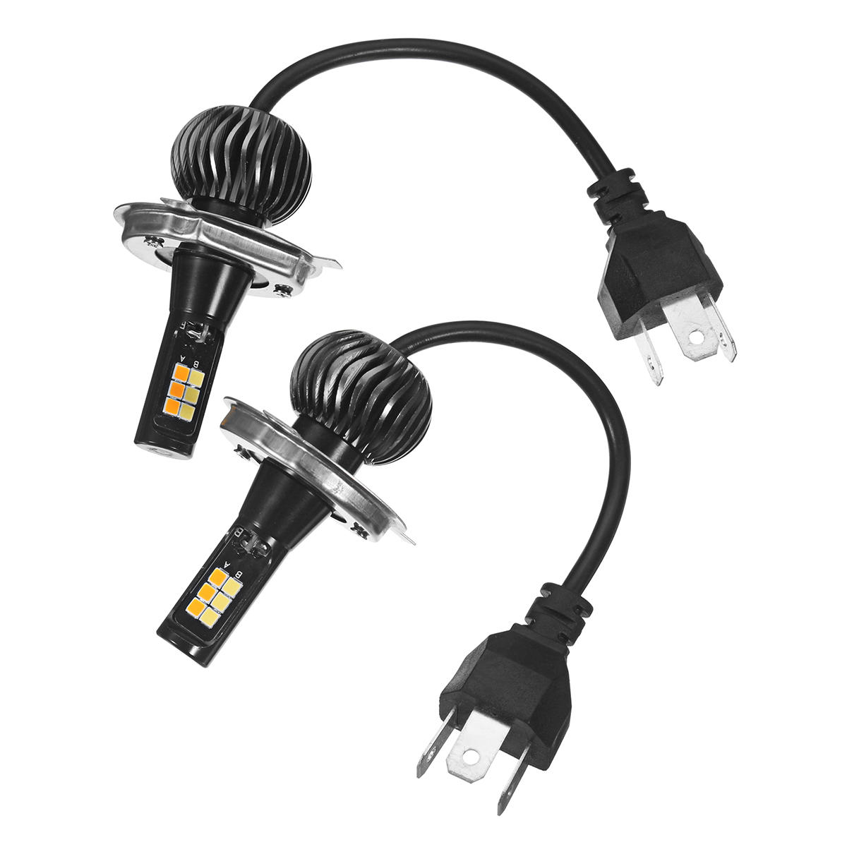 Pair X5 30W 2400LM Car LED Fog Lights Bulbs Motor Headlights H1 H3 H4 H7 H8/H11 9005/9006 Dual Color - H1 - Image 2