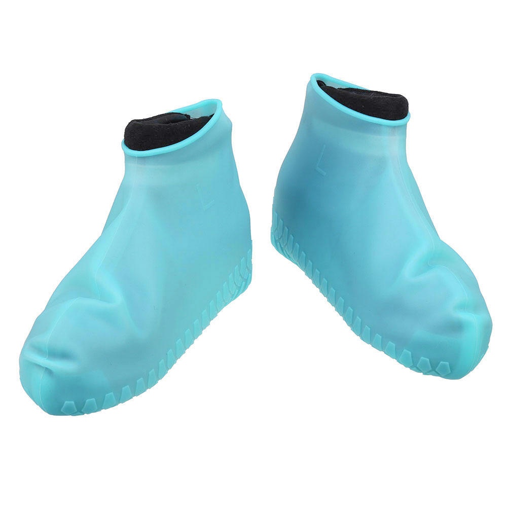 Fluorescence Night Vision Reusable Shoe Covers Dustproof Rain Cover Winter Step In Shoe Waterproof Silicone 25-45 Yard - Yellow L - Image 2