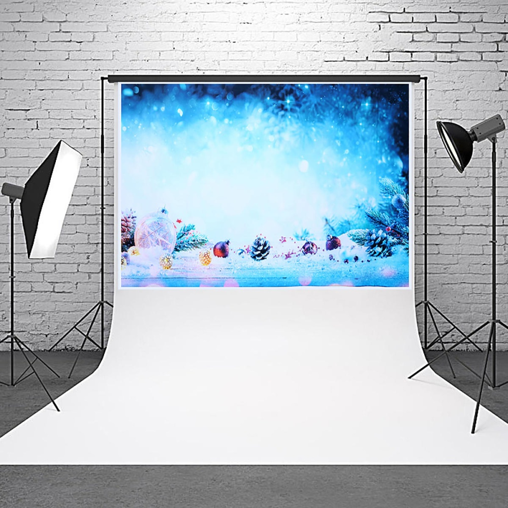 5x3FT 7x5FT Dream Snow Blue Scene Photography Backdrop Background Studio Prop - 150CM * 210CM - Image 2