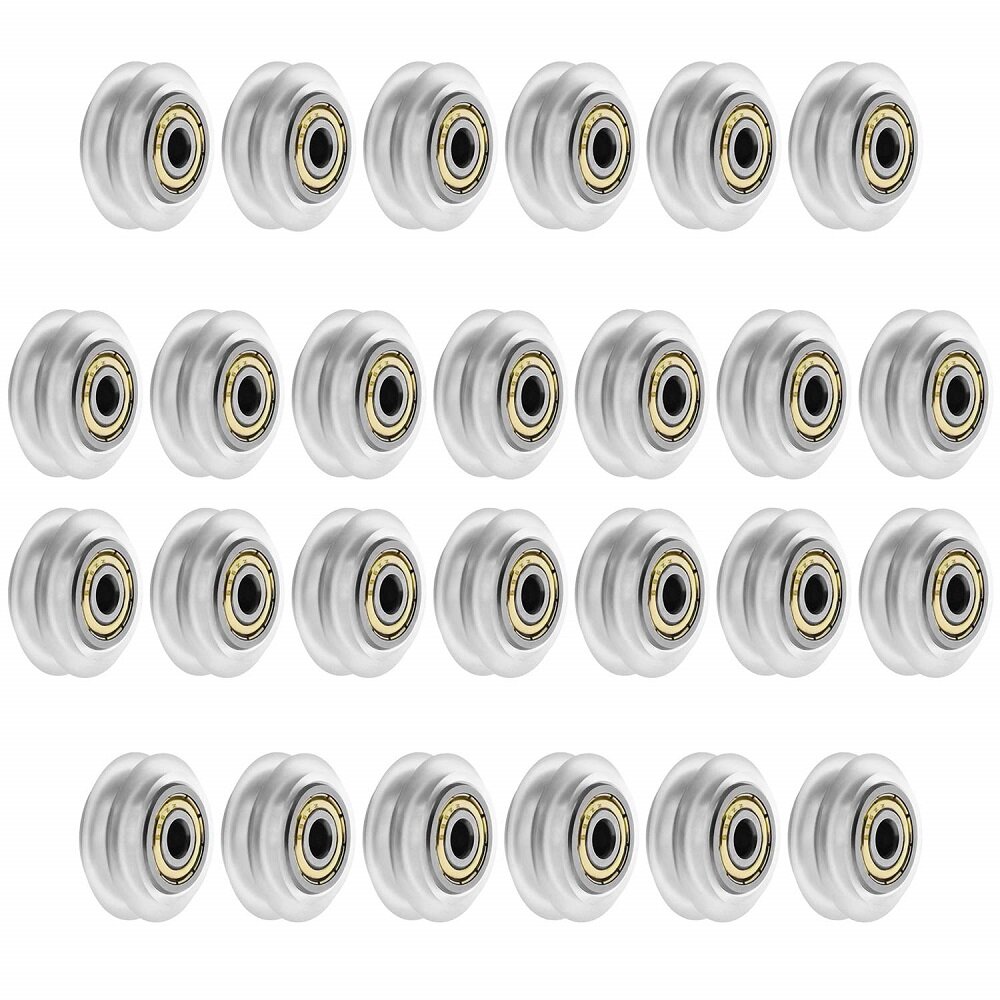 SIMAX3D® 13/26Pcs V-type Bearings Plastic Linear POM Pulley Wheel Roller for Creality Ender 3, CR-10, Anet A8 3D Printer Part - White 13pcs - Image 2