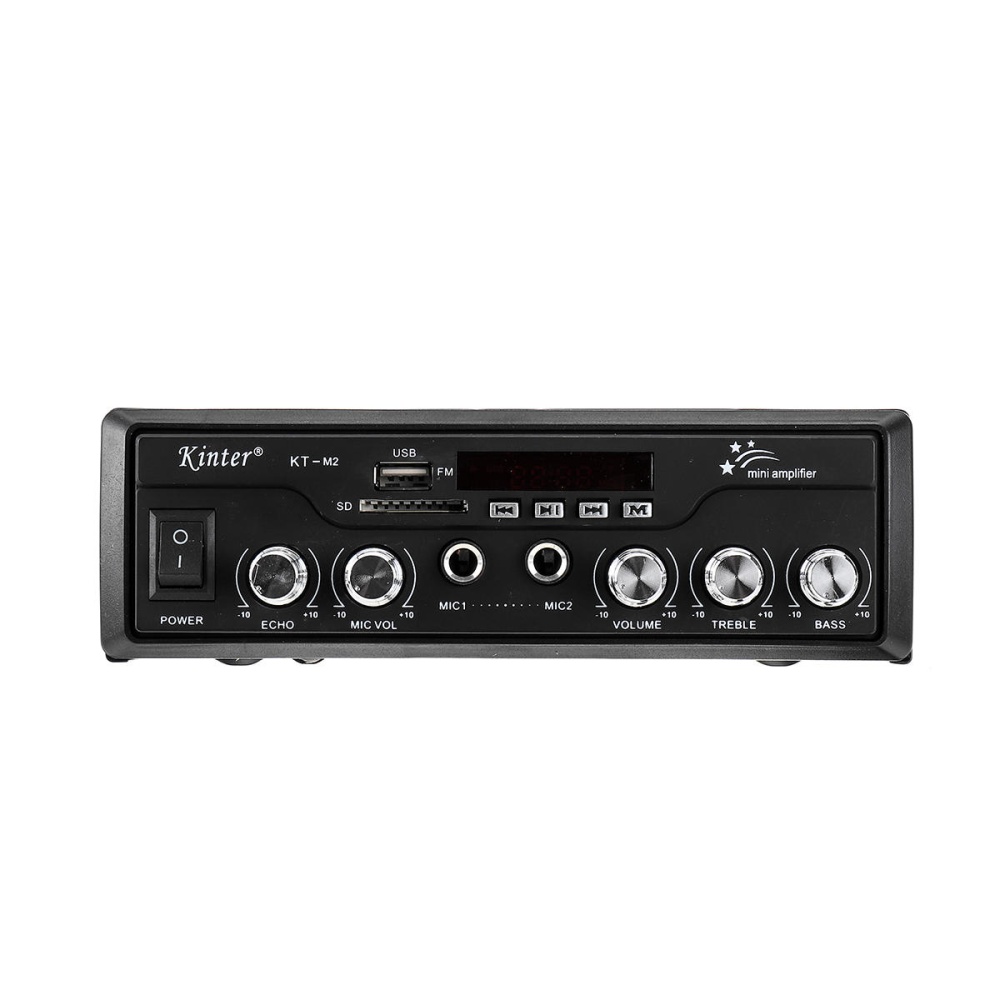 Kinter M2 60W Power Amplifier HIFI bluetooth Audio AMP with Remote Control Support FM USB SD for Home Car - US Plug - Image 2