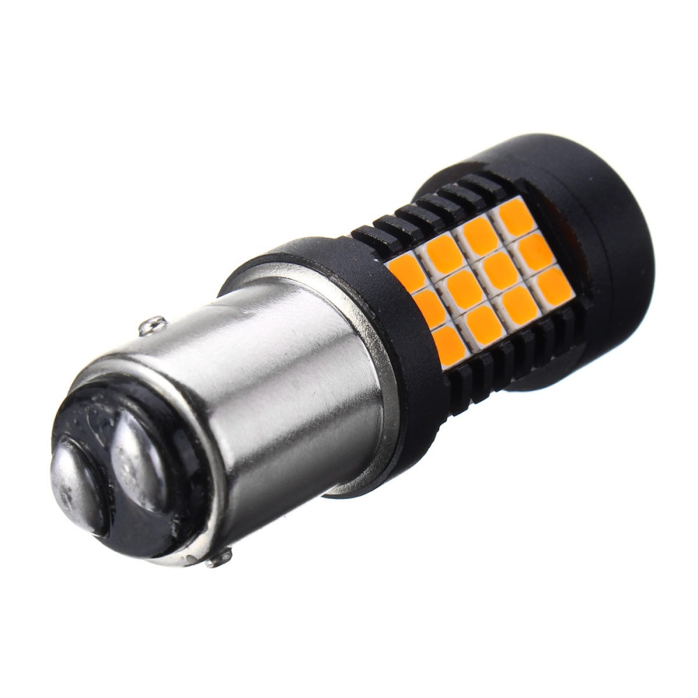 Pair 447LM 4.4W Amber LED Car Reversing Backup lights Turn Bulb Lamp 3157 7443 1156 1157 2835 - 3157 - Image 2