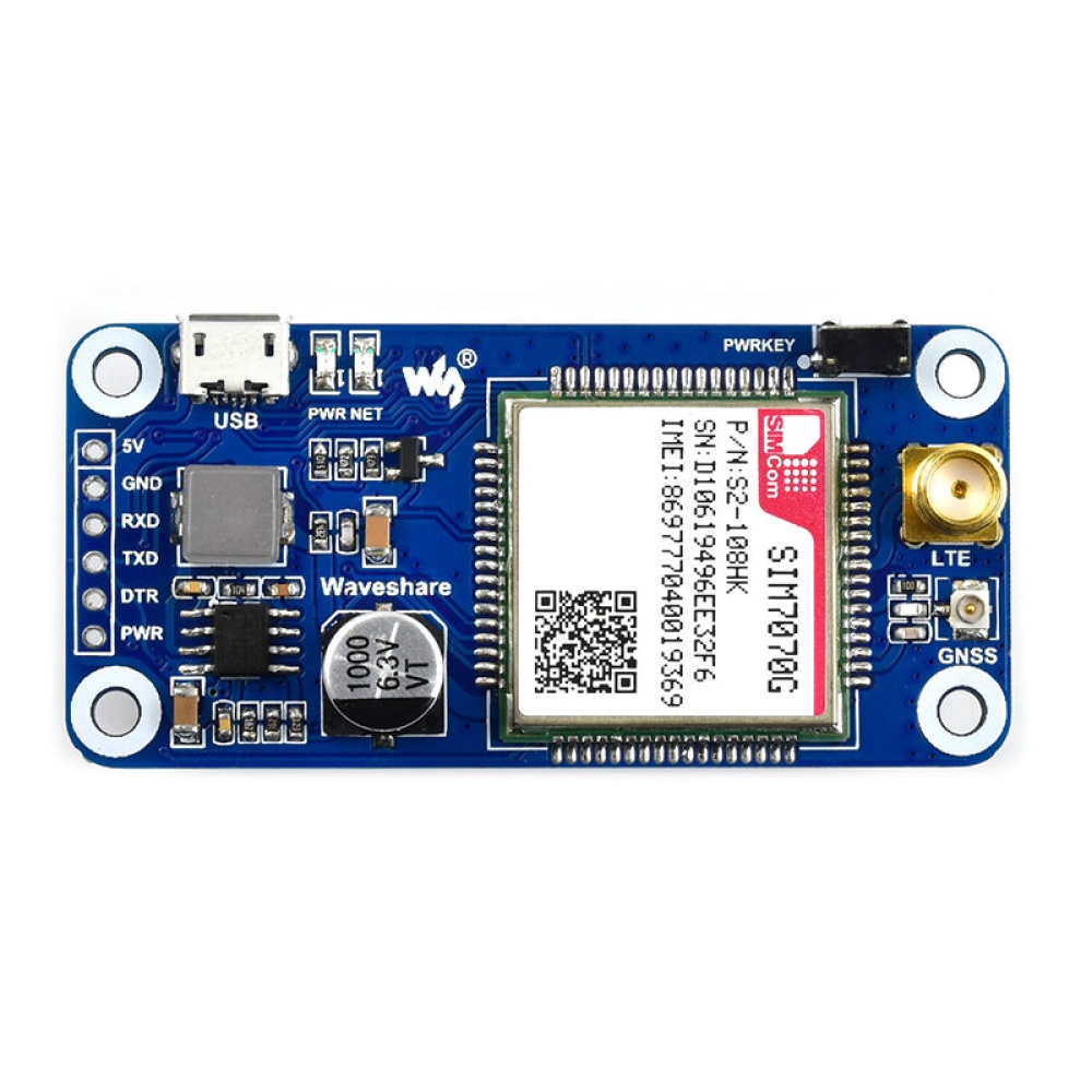 Catda SIM7070G NB-IoT / Cat-M / GPRS / GNSS HAT for Raspberry Pi Global Band Support For Raspberry 4B - Image 2