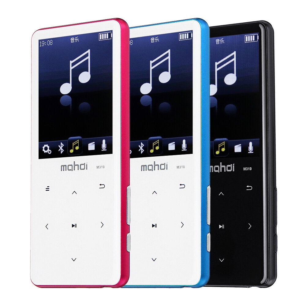 Mahdi M310 2.4 pouces ecran tactile bluetooth sans perte HiFi lecteur de musique MP3 Support AB Repeter Voice R - Noir