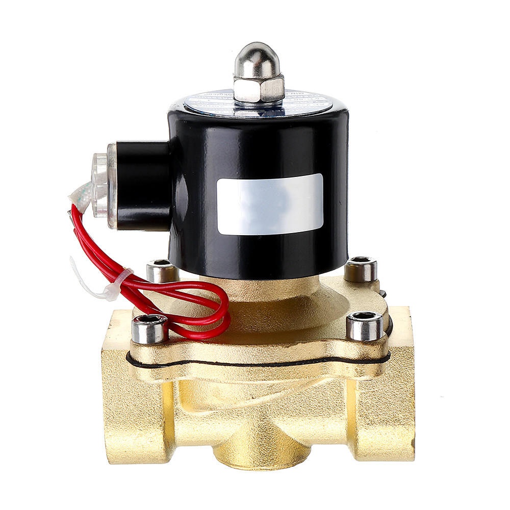 1/2 3/4 1 Inch 110V Electric Solenoid Valve Pneumatic Valve for Water Air Gas Brass Valve Air Valves - 3/8 Inch - Image 2