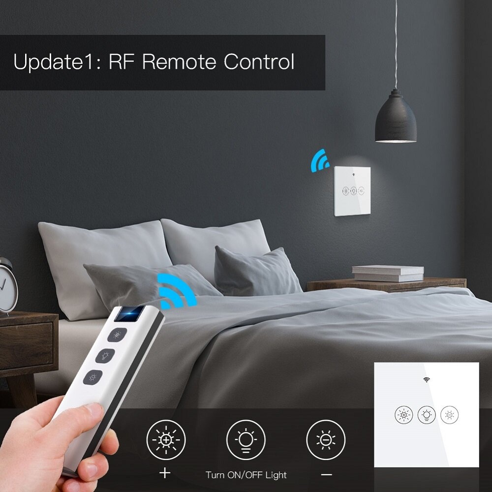 MoesHouse WiFi RF Smart Light Dimmer Switch 2/3Way Muilti-Control Smart Life/Tuya APP Control Works with Alexa Google Voice Assistants - Single contr - Image 2