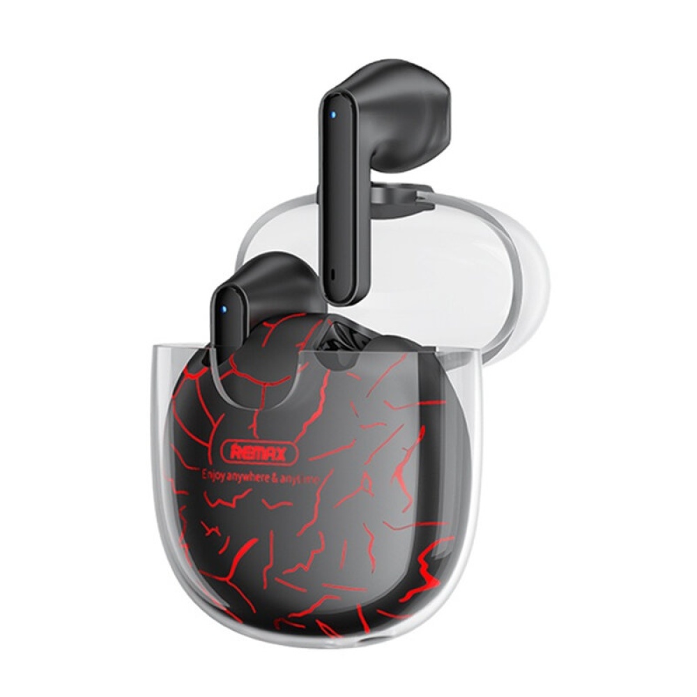 Remax TWS-32 Bluetooth 5.0 ecouteurs Casque 30MS Ultra-faible latence Gaming Cool Lighting Stereo Son Musique Jeu ecouteurs Double Mode avec Micro - Gris