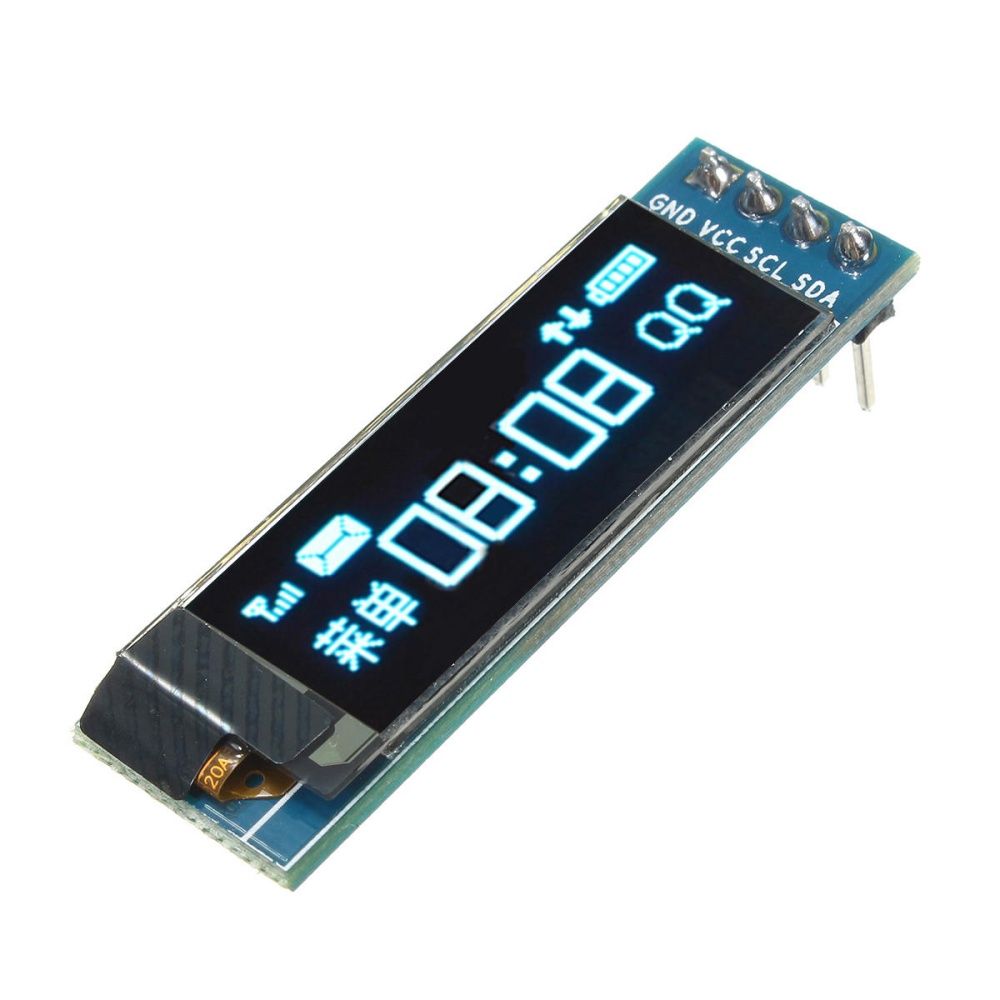 5Pcs Geekcreit 0.91 Inch 128x32 IIC I2C Blue OLED LCD Display DIY Oled Module SSD1306 Driver IC DC 3.3V 5V For PIC - Image 2