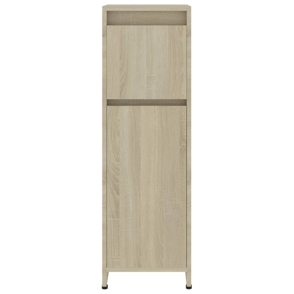 Bathroom Cabinet Sonoma Oak 11.8"x11.8"x37.4" Chipboard - Image 2