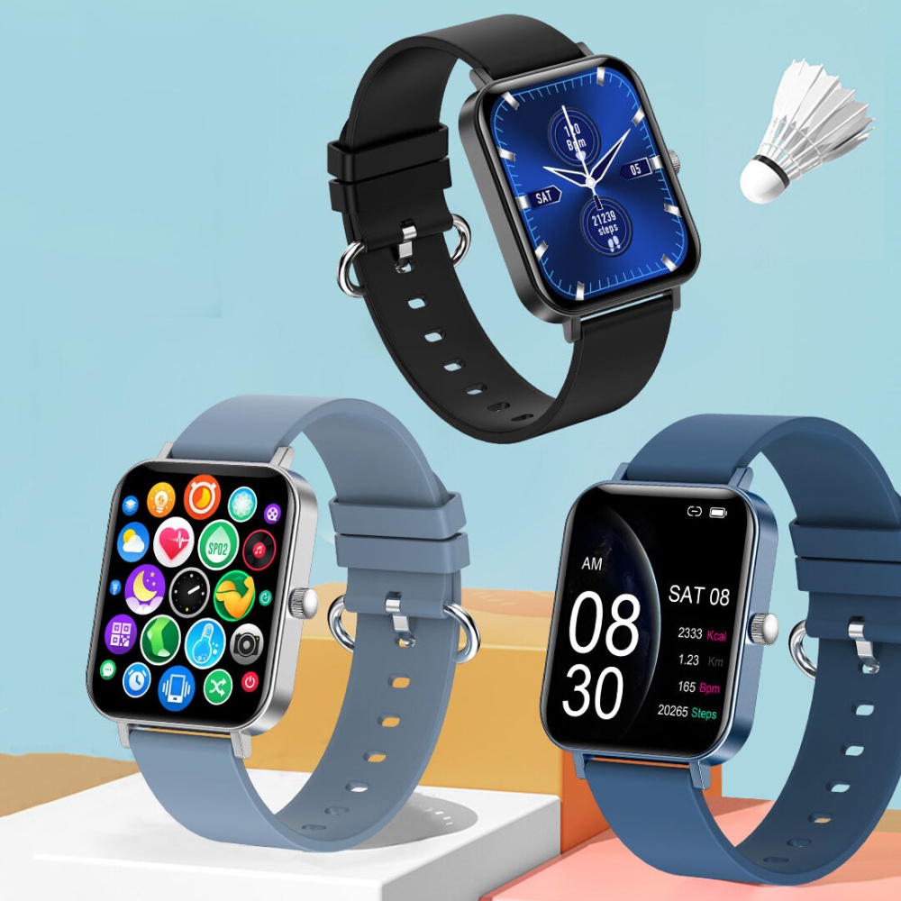 Bakeey CF82 1.69 inch IPS Touch Screen Heart Rate Blood Pressure Oxygen Monitor Female Menstrual Cycle BT5.0 Smart Watch - Pink