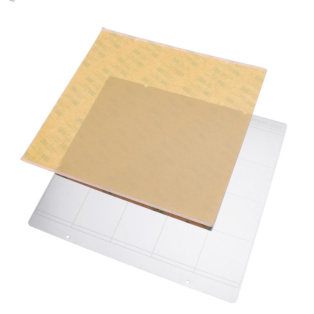 MK52 Hot Bed Iron Plate 253.8*241mm with 2pcs Adhesive PEI for 3D Printer - Image 2