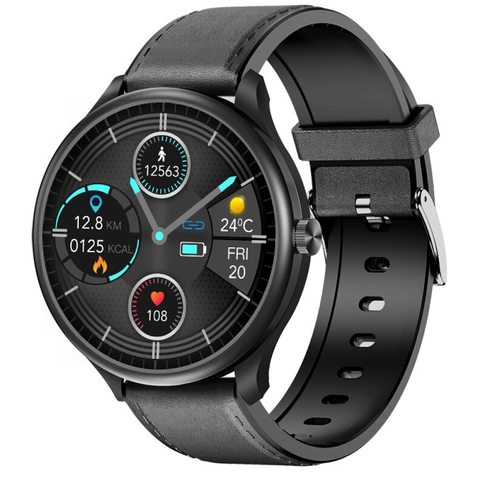 Bakeey M10 1.3 inch Full Touch Screen BT Call Body Temperature PPG+ECG Heart Rate Blood Pressure SpO2 Monitor Local Music Playback Smarrt Watch - 001 - Image 2