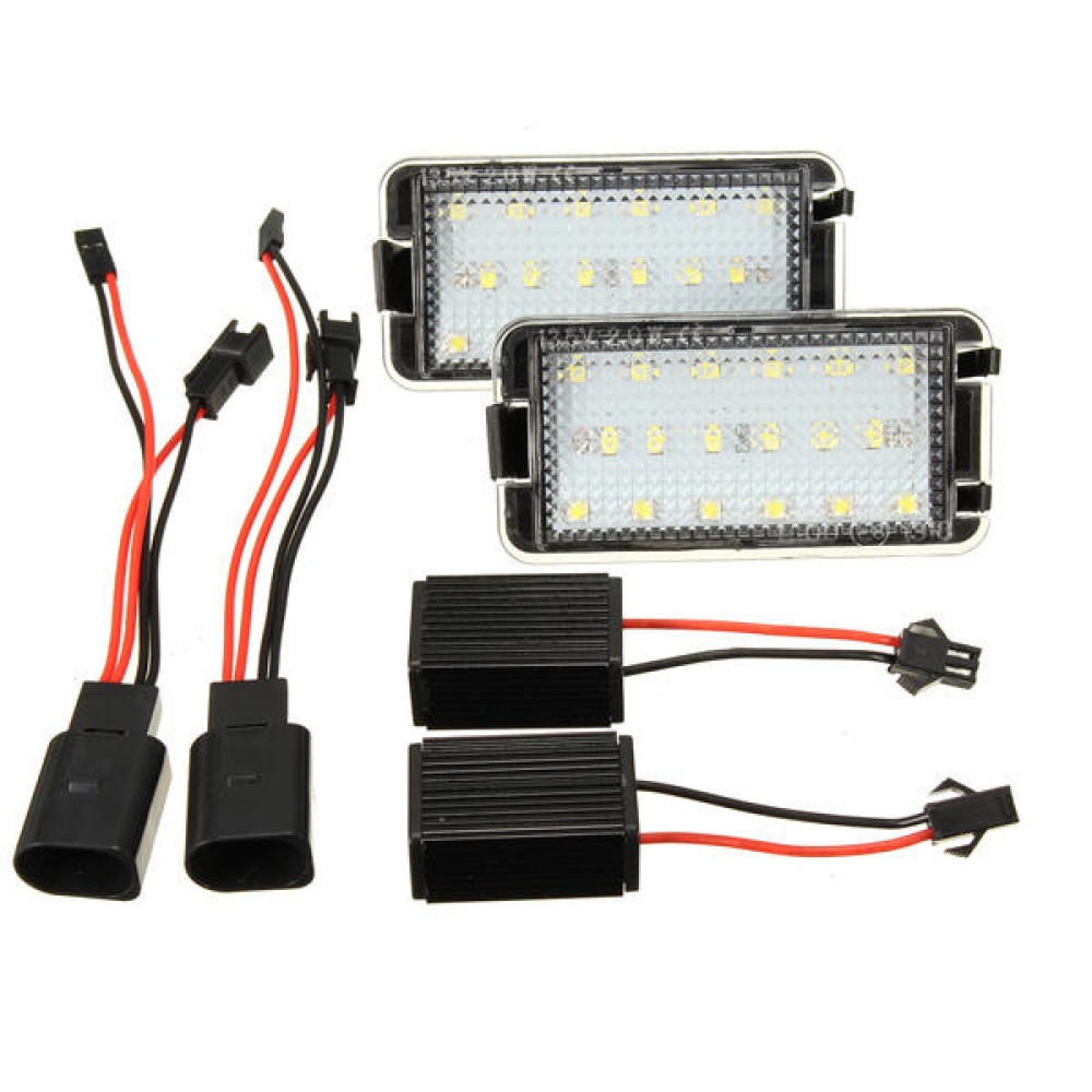 2 x 18 LED Licence Number Plate Light For Seat Altea Arosa Cordoba Ibiza White - Image 2