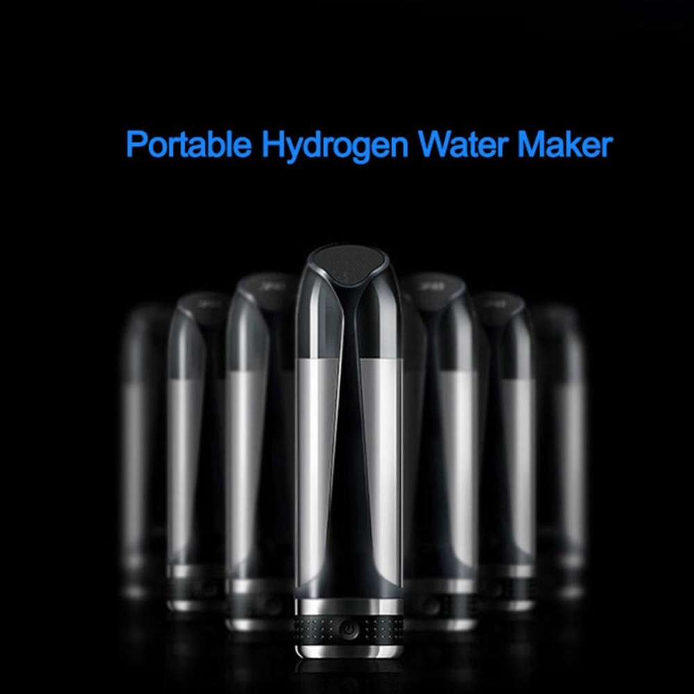 Portable USB Rechargable Hydrogens Rich Water Ionizer Maker Bottle Cup H2 USB Cable - US PLUG - Image 2