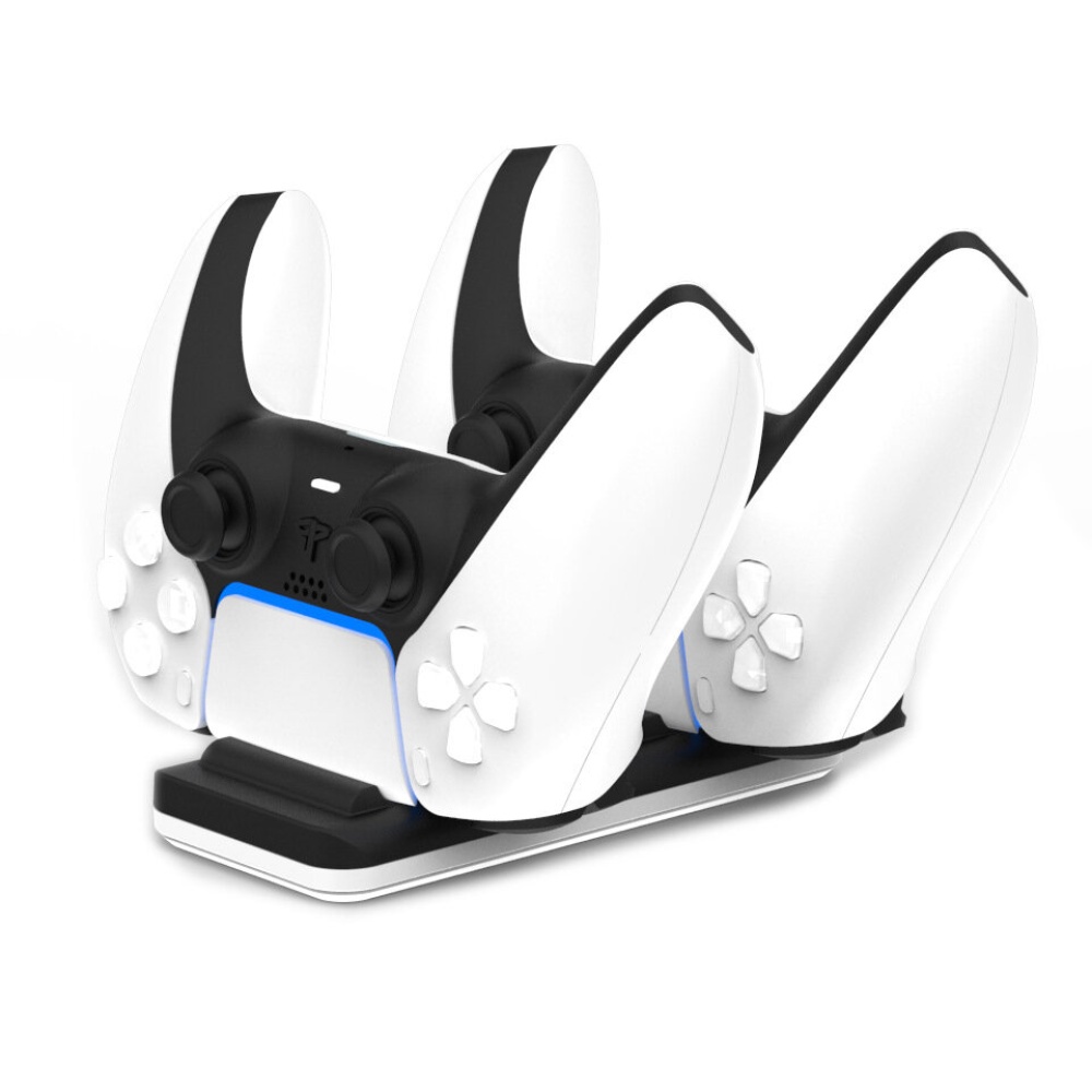 MIMD Dual Charger Dock for Playstation 5 PS5 Gamepad Dual Charger Stand Charging Station Stand for Game Controller