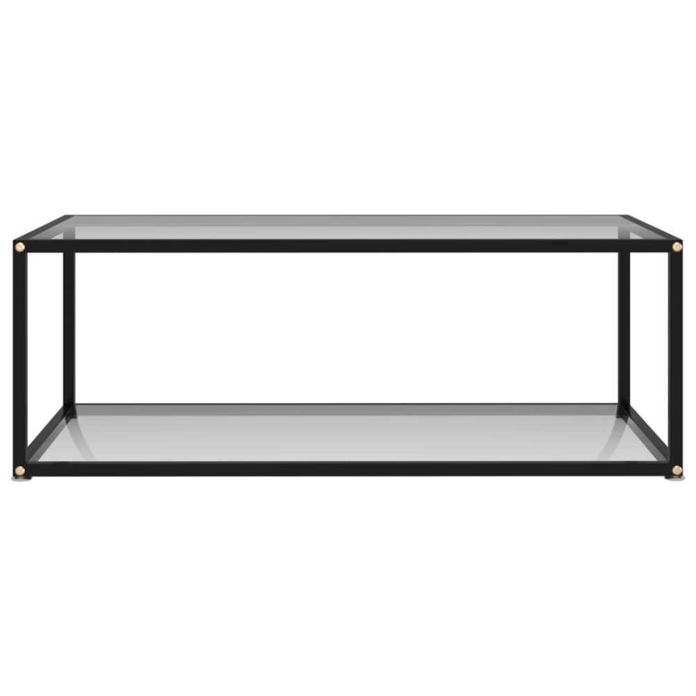 Tea Table Transparent 39.4"x19.7"x13.8" Tempered Glass - Image 2