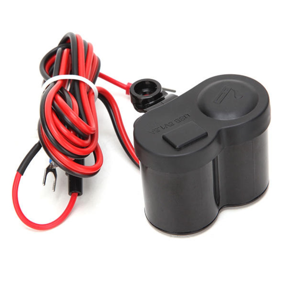 12-24V 7/8inch 1inch USB Charger With ON OFF Button Waterproof Power Cap Motorcycle - Image 2