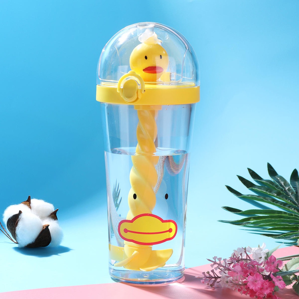 Creative Silicone Kids Baby Sippy Lids Stretchable Spill Proof Cup for Drinking - Yellow - Image 2