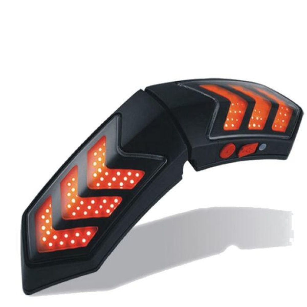 12V Wireless LED Helmet Light Waterproof Turn Brake Signal Lamp Smart Motorcycle USB Charging - Image 2