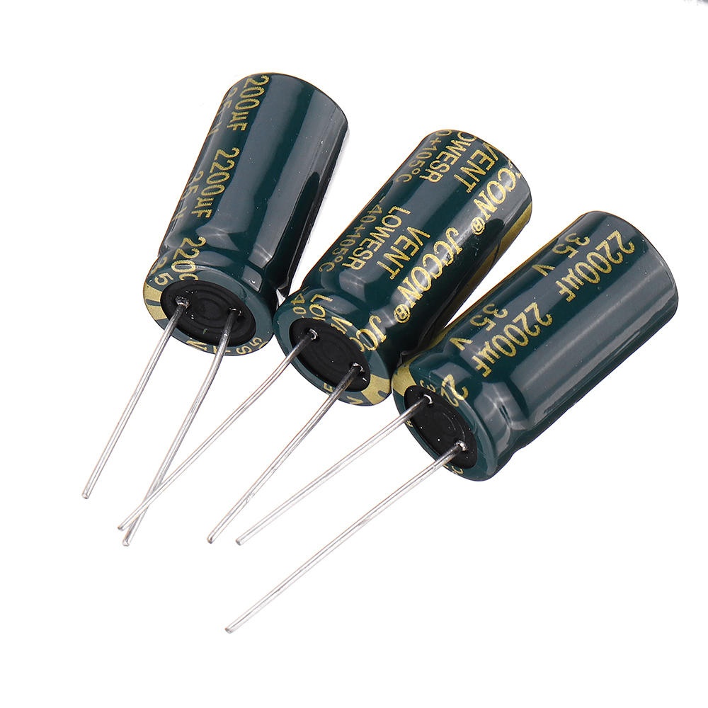 50Pcs 35V 2200UF 13 x25MM High Frequency Low ESR Radial Electrolytic Capacitor - Image 2