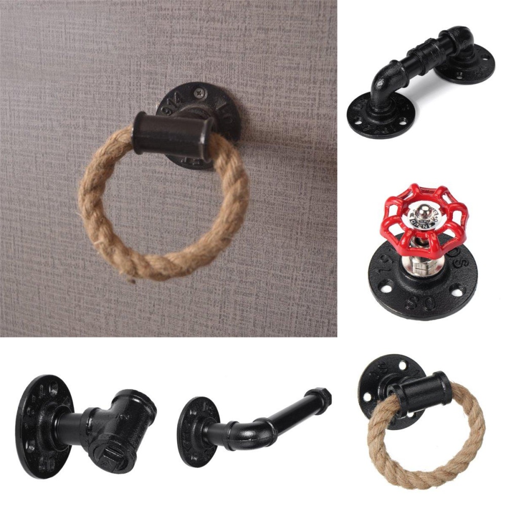 5 Patterns Retro Iron Door Handle Furniture Dresser Drawer Pulls Knob Cupboard Cabinet - 1 - Image 2