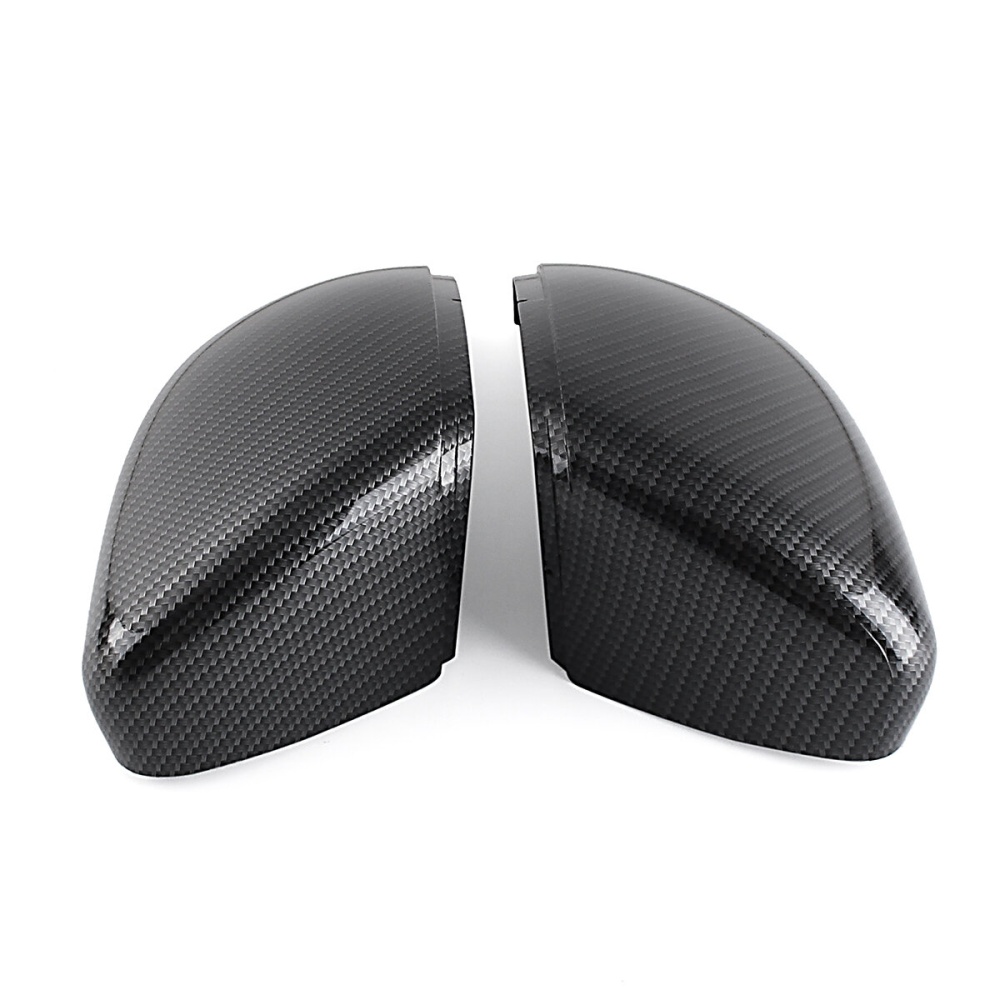 Carbon Fiber Left/Right Side Wing Door Rearview Mirror Cover Cap For VW Touran Golf MK6 - Right - Image 2