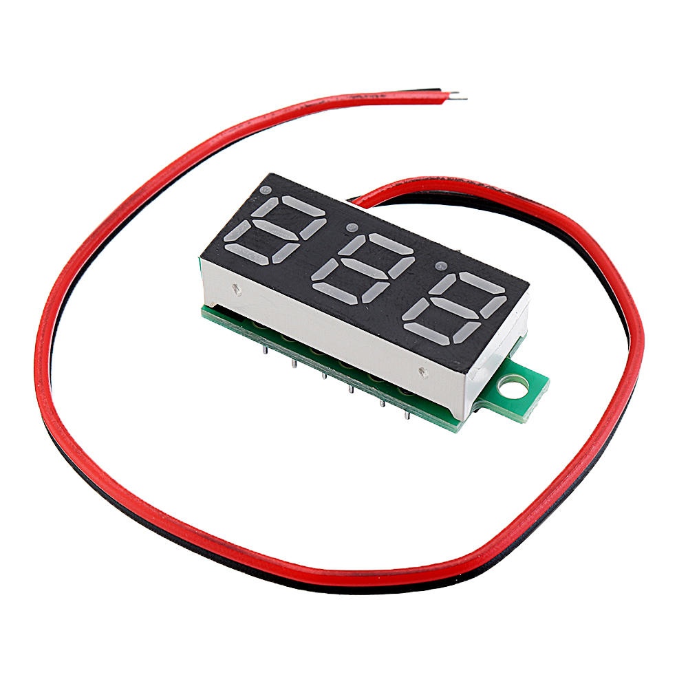 5pcs 0.28 Inch Two-wire 2.5-30V Digital Blue Display DC Voltmeter Adjustable Voltage Meter - Image 2