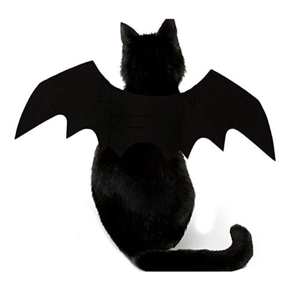 Pet Dog Cat Bat Wings Costume Black Pet Puppy Cat Clothing Pet T-shirt - Black - Image 2