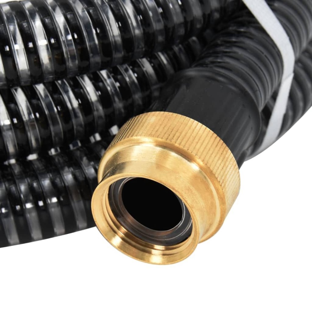 Suction hose with brass couplings 4 m 25 mm black - Image 2