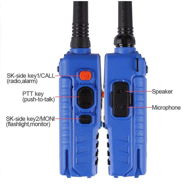 Baofeng UV-5RA Blue Dual Band Handheld Transceiver Radio Walkie Talkie - US - Image 2