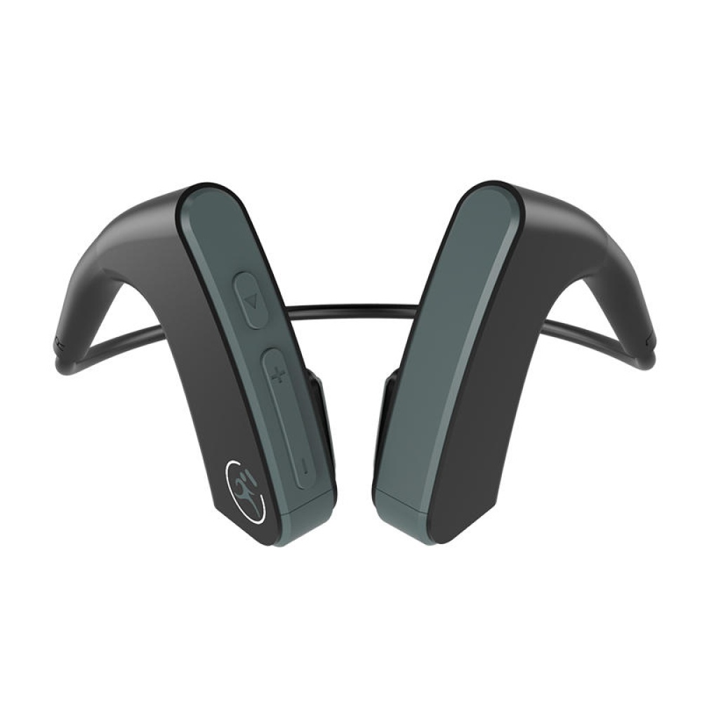 E1 Portable Bone Conduction Earhook Wireless bluetooth Earphone HIFI Bass Noise Cancelling With Mic - Black & Gray