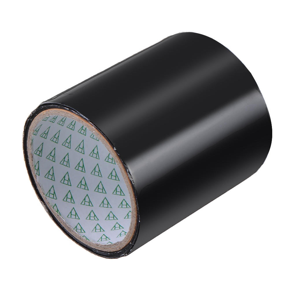 150x20cm PVC Black/White Super Fix Strong Waterproof Adhesive Tape Pipe Repair Tape Self Fixable Tape Stop Leak Seal Insulating Tape - Black - Image 2