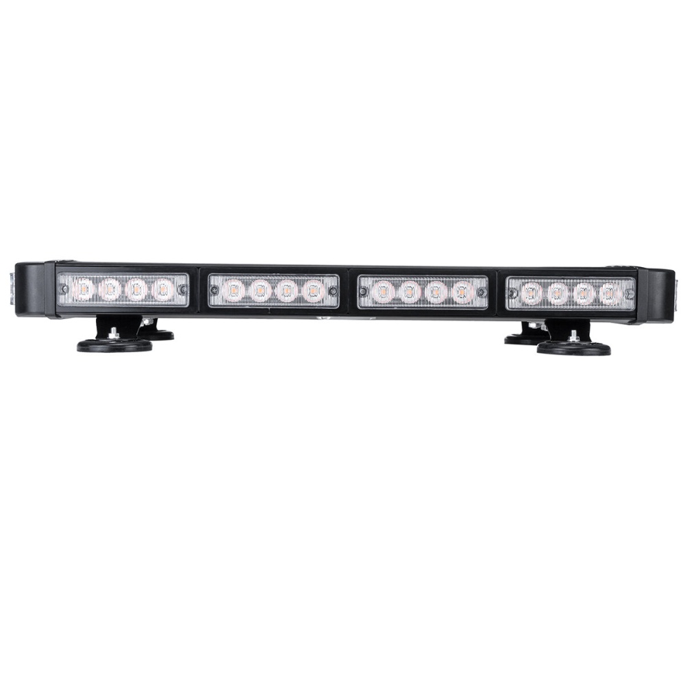 22Inch 40LED Car Roof Top Warning Strobe Light Bar 7 Flashing PatternS Beacon Magnetic Amber Lamp - Image 2