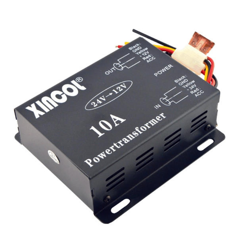 Xincol® Vehicle Car DC 24V to 12V 6A 10A 15A 20A 30A Power Supply Transformer Converter - 6A - Image 2