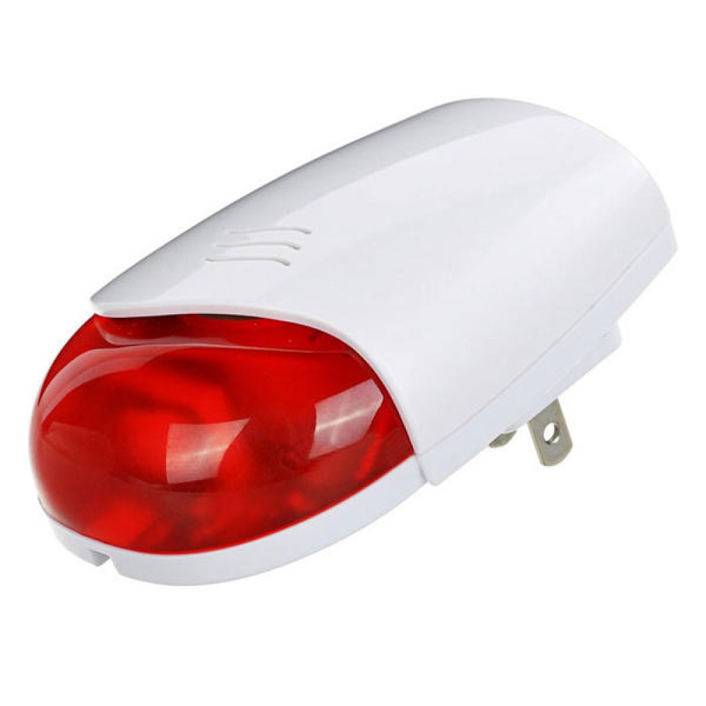 433MHz Wireless Alarm Siren with Red Light and 110dB Alarm Sound for Security Alarm System - EU Plug - Image 2