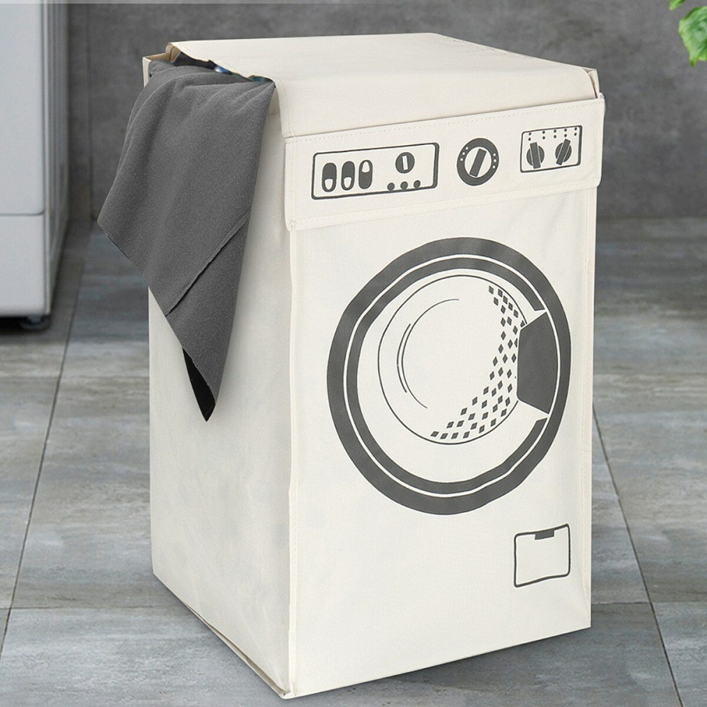 Clothes Laundry Basket Large Oxford Cloth Hamper Storage Organizer Bag Foldable - Image 2